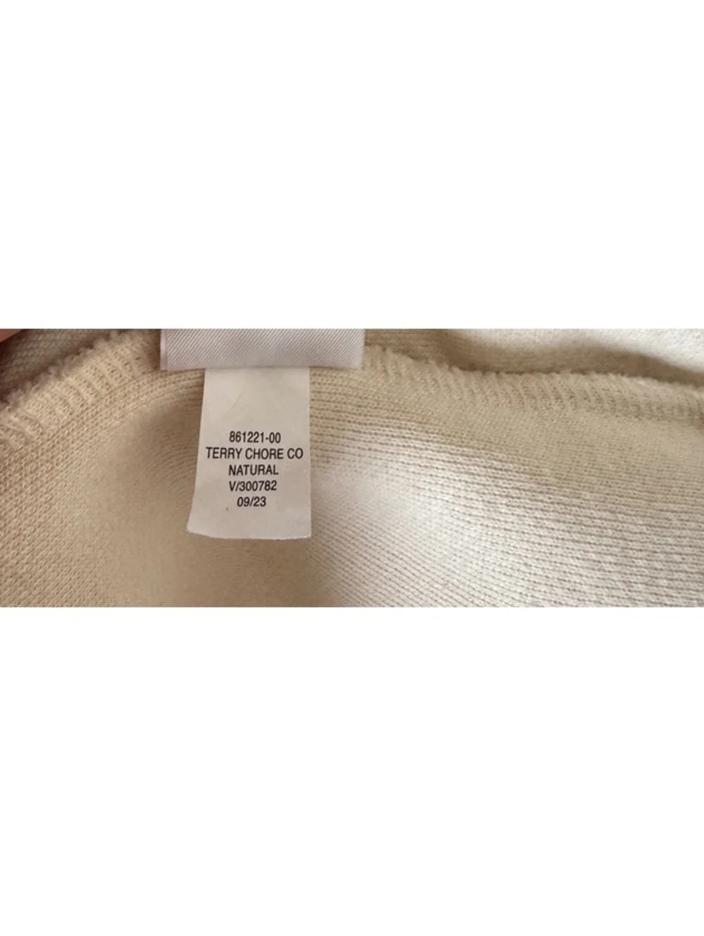 Banana Republic Terry Chore Coat Natural Off White Men Size M